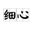 細心的 英文.